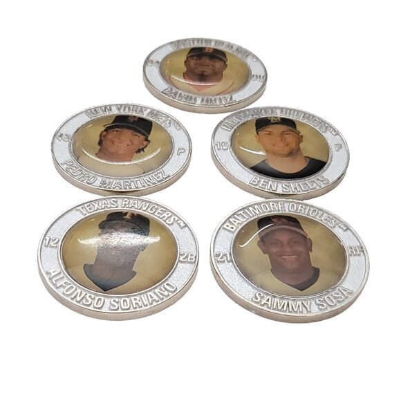 Lot of 5 2005 Major League Baseball Superstar Medallions E993 - Picture 3 of 9